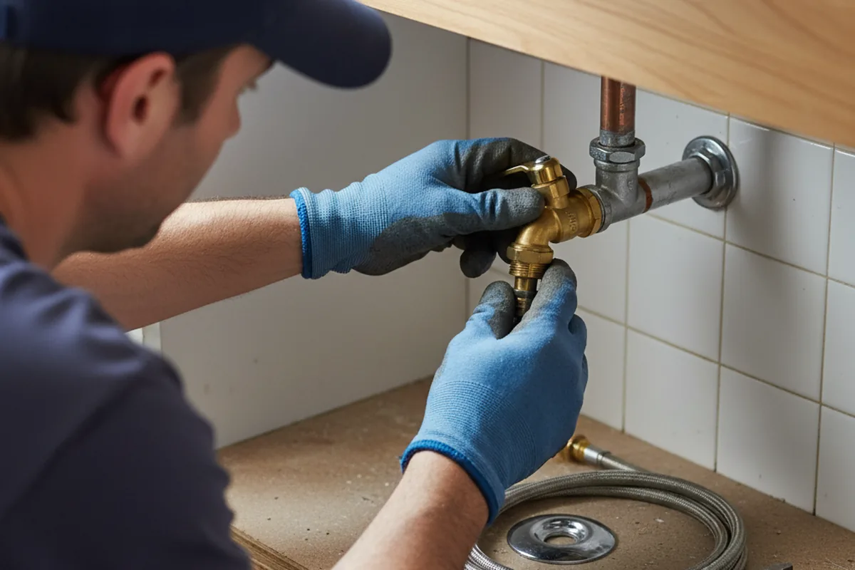 Shutoff valve and fitting work during Emergency Plumbing in Rosemead